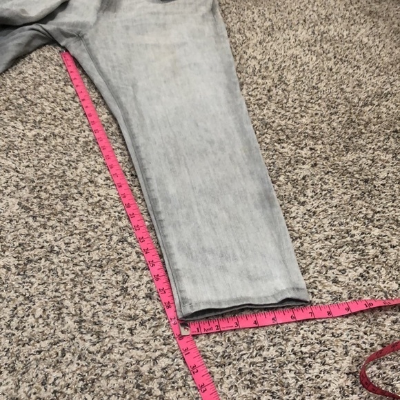 Eileen Fisher Slim Fit Jeans Size 16 Light Gray - Picture 6 of 9